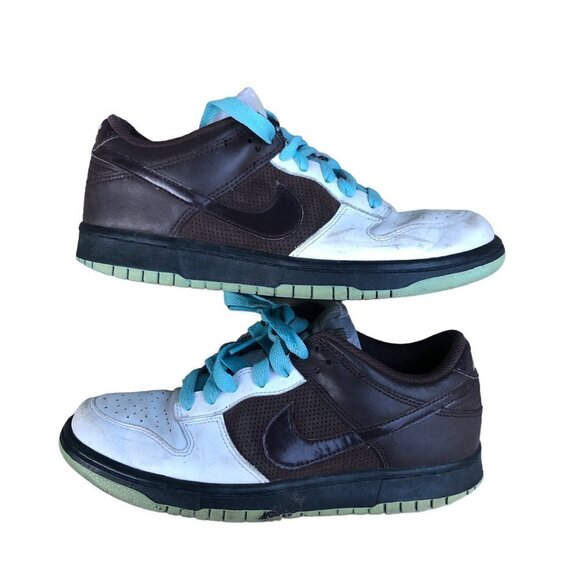 Vintage 2008 Nike Dunk Low 'White Baroque Brown' Size 7.5 - Picture 8 of 16